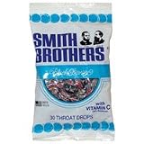 Smith Brothers Throat Drops with Vitamin C, Black Licorice Flavor, #8022 - 30 Drops / Bag / 12 / Bags
