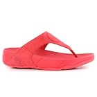 FitFlop Walkstar III Nubuck Hibiscus Red Womens Sandals Size 8 US