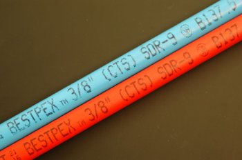 PEX Tubing PART# 41261 3/8 X 5 BEST PEX RED 31TECY96CNL PEX Tubing PART# 41261 3/8 X 5 BEST PEX RED