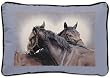 Special Connections Two Horses Western Decor Throw Pillow