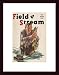FIELD & STREAM: April 1943 by J. Karl / FIELD & STREAM Magazine 11.00X17.00 Framed with Black Wood Frame