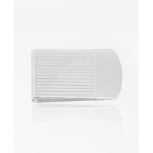 Sterling Silver Stripe Wide Money Clip in Fancy Gift Box with Free Shipping