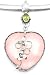 Sterling Silver Peridot and Rose Quartz Heart Pendant