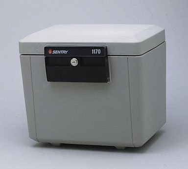 SentrySafe 1170 1/2 Hour Fireproof Security File, .61 Cubic Feet, Dove Gray