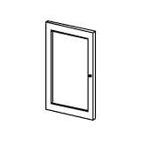SALAMANDER DESIGNS SD30 C/P SYNERGY 30DOOR SERIES W/ CHERRY WOOD FRAME SURROUNDING A PERFORATED STEEL PANEL