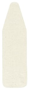 Household Essentials Wide-Top Ironing Board Pad and Cover, Natural Cotton Canvas