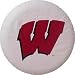 Wisconsin University wave white tire cover, Size I