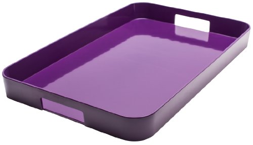 Zak Designs Gallery 21 by 13-1/4-Inch Tray, Full, Grape On Sale