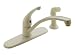 Delta Classic Single-Handle Kitchen Faucet with Spray, Biscuit #440-BSWF