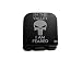 In The Valley I Am Feared With Skull Laser Etched Hat Clip Black
