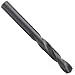 Precision Twist R40C High Speed Steel Short Length Drill Bit, Black Oxide Finish, Round Shank, Spiral Flute, 135 Degree Point Angle
