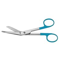 (BLUE) Lister Bandage Scissors - Color Coated Handles, 5.5'