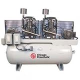 Chicago Pneumatic 10-HP 120-Gallon Duplex Two-Stage Air Compressor (208/230V 1-Phase) - RCP-10121D