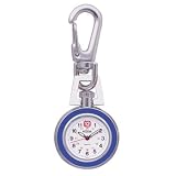 Medana Mini Pocket Watch Keychain, Blue # 8107-3 by Medana
