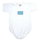 Baby Bodysuit White  Flag Transfer Argentina  State Country