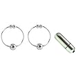 California Exotics / Swedish Erotica Nipple Rings Silver Body Adornments Adult Sex Toy Kit