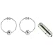 California Exotics / Swedish Erotica Nipple Rings Silver Body Adornments Adult Sex Toy Kit