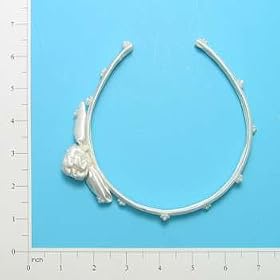 31TEZneVh2L. SL500 AA280  Rose w/ Pearls Bridal Hair Band   Ivory