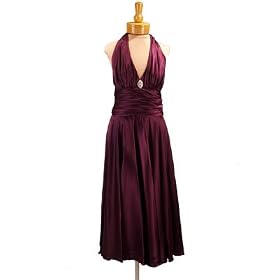 Formal Evening Gown. Charmeuse Cocktail Dress for Prom, Party, Wedding by Sean Collection (70130)