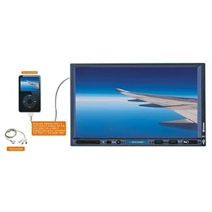 XO Vision XOD1740BT 7-Inch In-Dash Wide Touch Screen Fully Motorized Double Din DVD/CD/MP3 Receiver with Built-in Bluetooth and A2DP, USB/SD Inputs