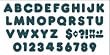 READY LETTERS 2 IN CASUAL GREEN