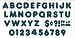 READY LETTERS 2 IN CASUAL GREEN