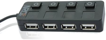 NRG Tech 4 Port USB 2.0 HUB With LED Power Switches Color: USB 2.0 4 port, Model: NHB-3041 (Tools &amp; Outdoor gear supplies)