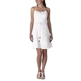 Juniors' Mossimo Supply Co. Halter Dress with Ruffled Neckline - True White
