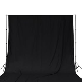 10x10 Ft Photography Black Background Muslin Photo Studio Backdrop