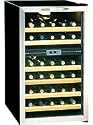 Danby DWC283BLS 3.5-Cu.Ft. 30-Bottle Free-Standing Wine Cooler, Black/Stainless