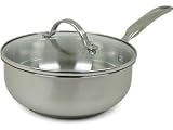 Calphalon Simply Calphalon Stainless-Steel 2-Quart Chefs Pan with Lid, Collectors Edition