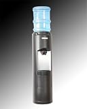 Black Nordik Water Cooler with Metallic Silver Trim - Hot & Cold - High Flow Faucets, Removable Stainless Steel