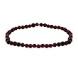 Genuine Garnet Stone Bead Stretch Bracelet
