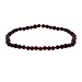 Genuine Garnet Stone Bead Stretch Bracelet