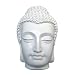 Buddha Skulptur MONK weiß