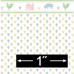 1:24 Scale Tulips Dollhouse Wallpaper