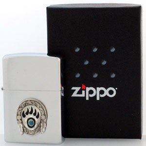 Wildlife Zippo Lighter Bear Claw