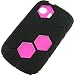 Pinnacle Dual Layer Cover for Huawei Pillar M615, Black/Hot Pink