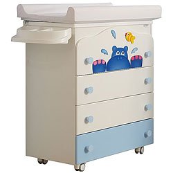 Hippopotamus 3-in-1 Nursery Dresser And Changing Table by Azur