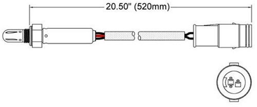 Walker 250-23802 Three Wire Oxygen Sensor