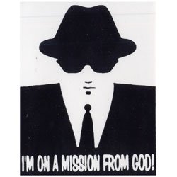 ライズ：ステッカー四角 IM ON A MISSION FROM GOD/NO.431