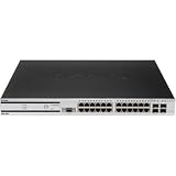 Mgd 24PORT Ge L2+ Poe Unified Wireless Switch 4SFP 2 10GE