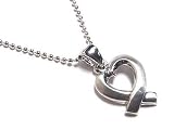 Silver Chain Heart Pendant Necklace Jewelry 16