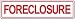 Foreclosure Red 6 x 24 Corrugated Rider for Real Estate Signs