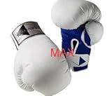 WHITE/BLUE CENTURY WOMEN'S BOXING GLOVES-CARDIO FITNESS