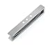 Handmade titanium tie slide with 3 inlayed sterling silver circles
