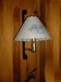 Wall Lamp Scroll Top-Wrought Iron Amish Made