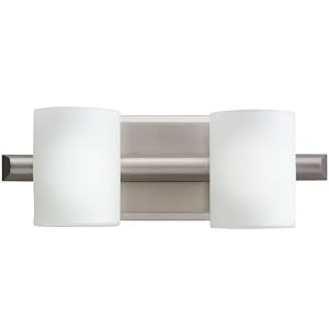 Kichler Cylinder Brushed Nickel 14 Wide Bathroom Light by Kichler