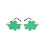 St Patrick's Day Green Shamrock Glasses