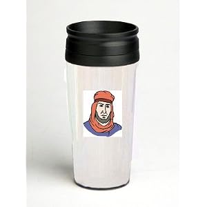 16 oz. Double Wall Insulated Tumbler with man in robe - Paper Insert by SHOPZEUS